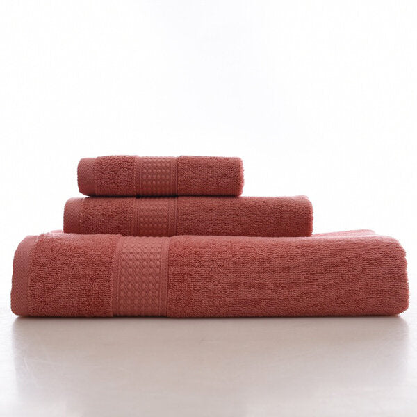 Bath Pure Towels Long Stapled Cotton Beach Spa Thicken Super Absorbent Towel Sets