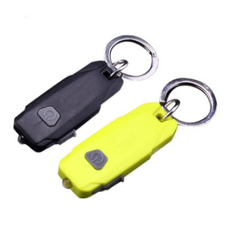 2 Pack Mini Led Lights, Portable USB Rechargeable Ultra Bright Keychain Flashlight with 2 Level Brightness Key Ring Torch