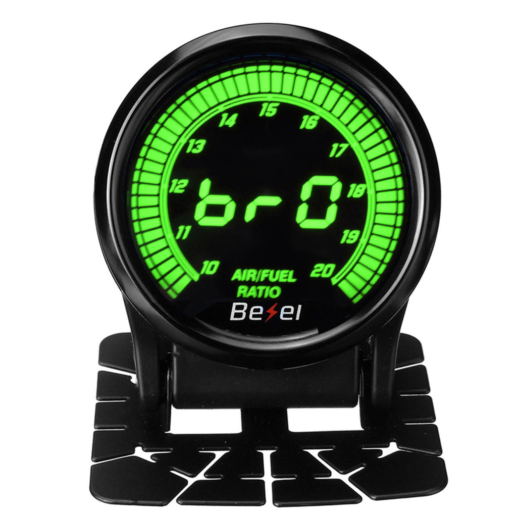 2" 52mm Car Auto Air / Fuel Ratio Gauge Meter AFR Digital LED Display Black Face