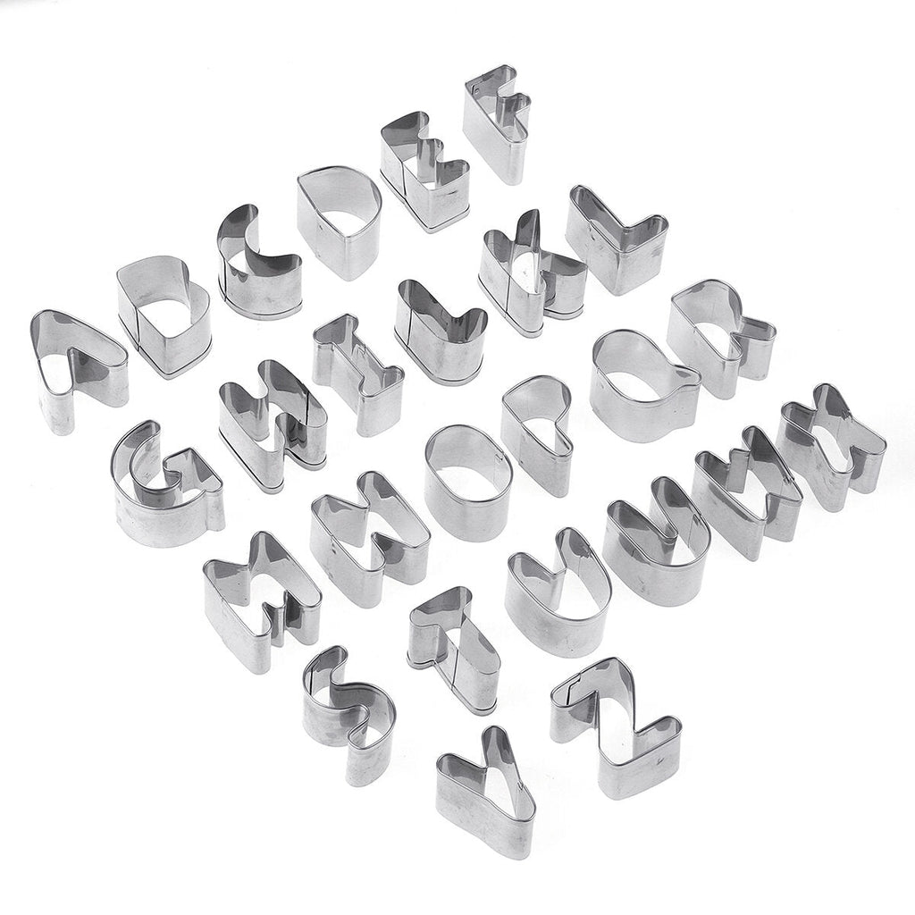 26Pcs DIY Alphabet Letters Cookie Biscuit Cutters Set Cake Mould Decorating