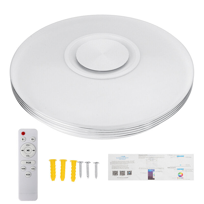 220V 40cm 84LED RGBW Modern Dimmable Intelligent Ceiling Lamp WiFi Bluetooth Music Smart Ceiling Light APP+Remote Control