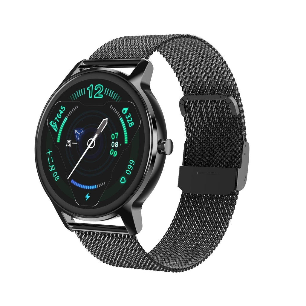 Full-round Touch Screen Heart Rate Blood Pressure SpO2 Monitor Multiple Dials Camera Music Control Ultra-light Smart Watch