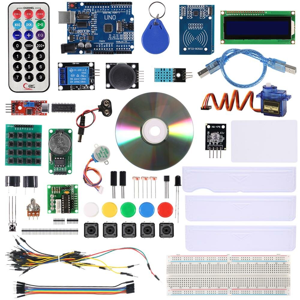 RFID Starter Kit for Arduino UNO R3 Upgraded Version Learning Suite UNO R3 Starter Kit RFID Sensor For Arduino