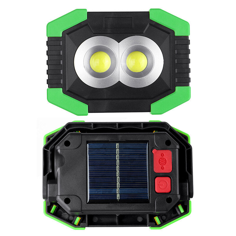 3800LM LED Floodlight USB/Solar Charging Rechargeable Work Lamp Outdoor Campin