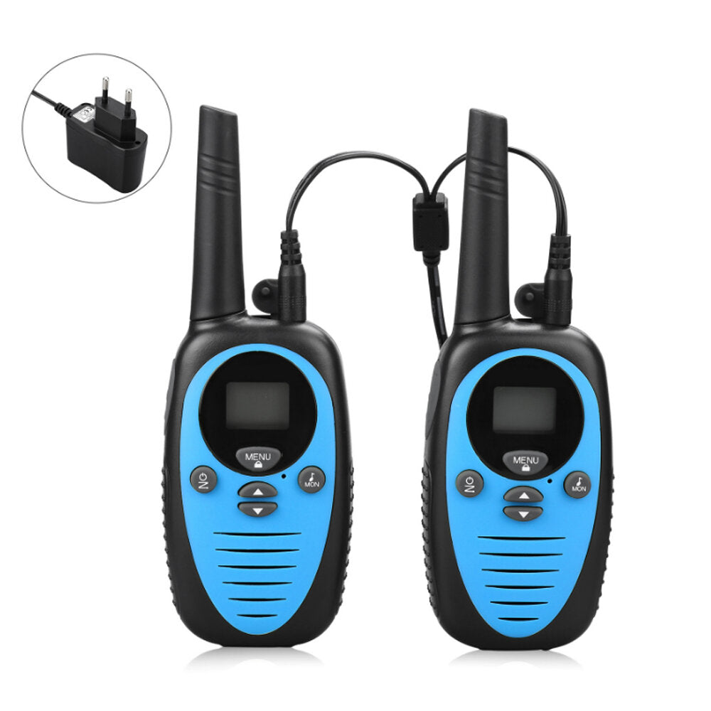 Mini Kids Walkie Talkie Waterproof 22 Channels Handheld Dual Band Two Way Radio Interphone Pack2