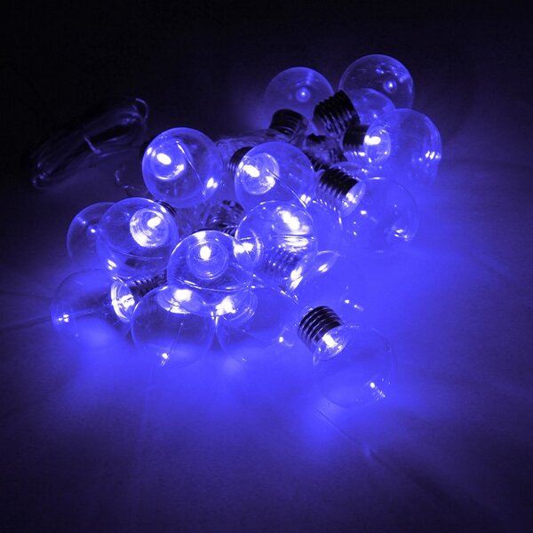 20 Piece LED Clear Festoon Party String Light Kit Connect Cable Vintage Style