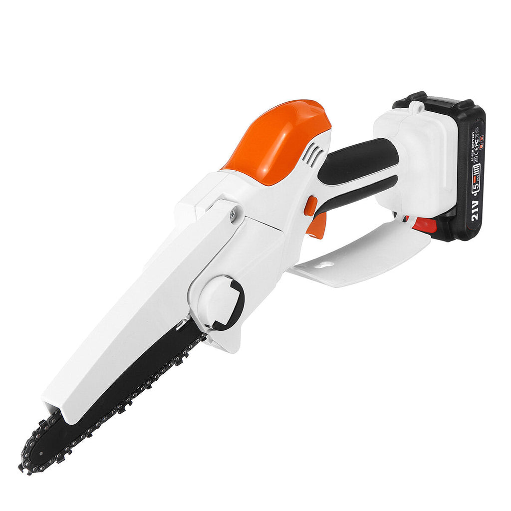 6 Inch Portable Electric Chain Saw Mini Cordless Rechargeable Woodworking Wood Cutting Tool