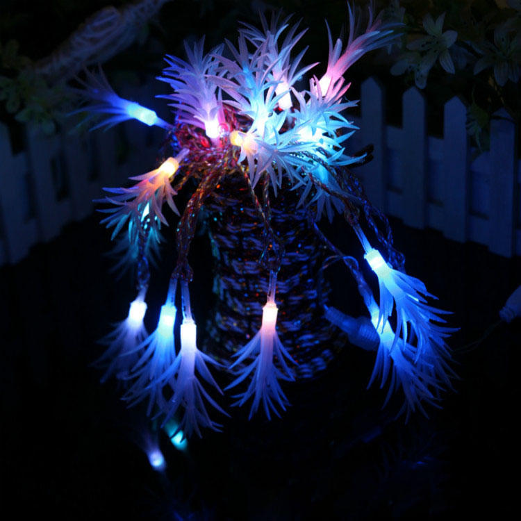 Gardening 10M 38LED String Light Seaweed Shape Holiday Garden Party Wedding Decoration