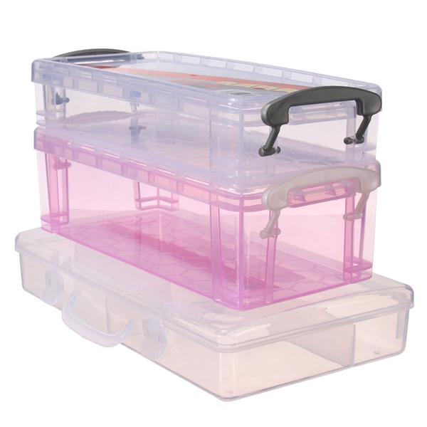 Plastic Cosmetic Nail Art Pill Storage Organizer Container Case Box