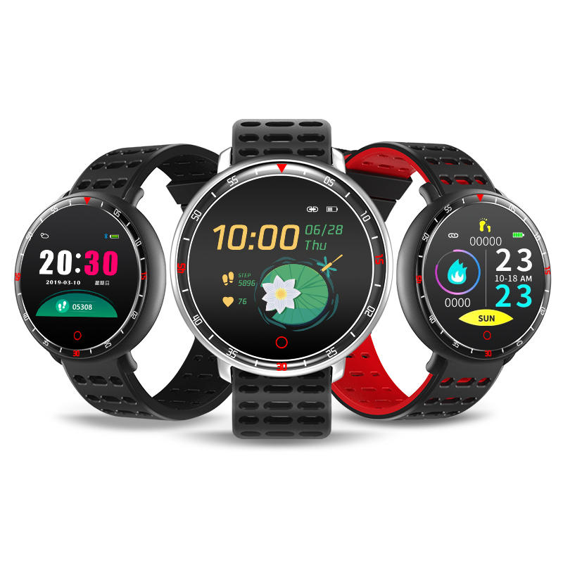 Heart Rate Blood Pressure O2 Monitor Weather Push Bluetooth Music Smart Watch