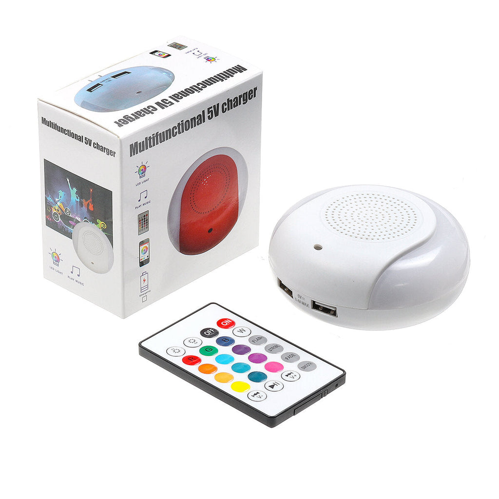 Wireless Bluetooth LED Light Speaker Bulb RGB 10W Music Playing Lamp+Remote RGB Colors Changing Night Light