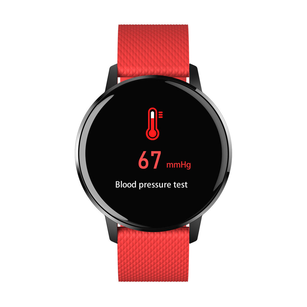 1.22' Ultra-thin Touch Screen IP68 Blood Pressure Sleep Monitor Bluetooth Music Smart Watch