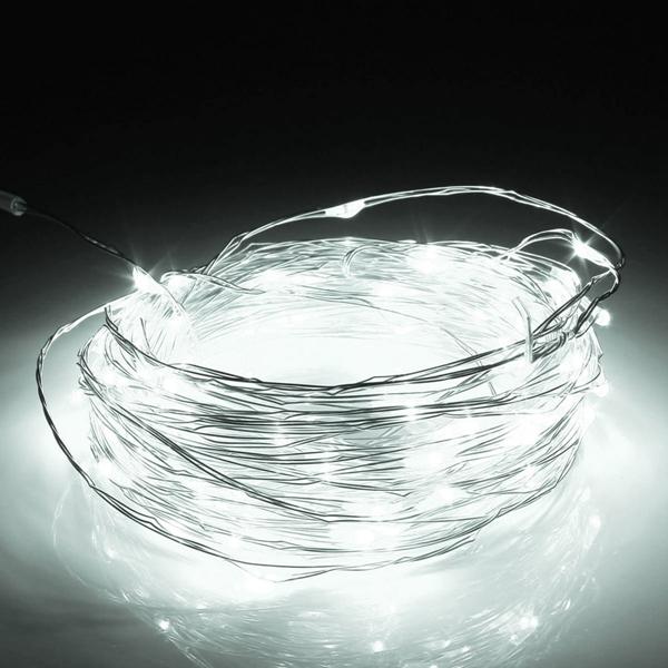 40M LED Silver Wire Fairy String Light Christmas Xmas Wedding Party Lamp 12V