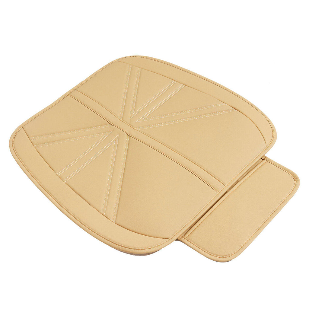 Universal PU Leather Breathable Cushion Pad Car Front Seat Mat Protector Cover Organizer