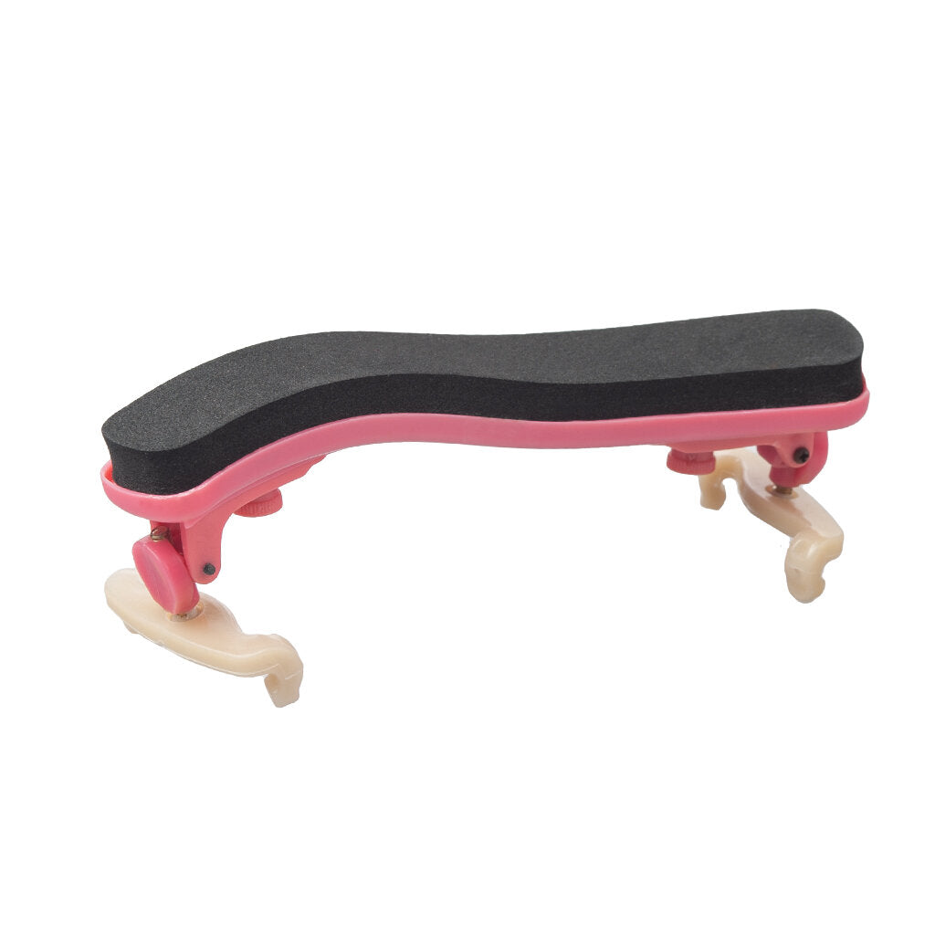 Violin Shoulder Rest Adjustable 1/2 Violin Shoulder Rest Plastic For 1/2 Violin Pink Violin Parts Accessories