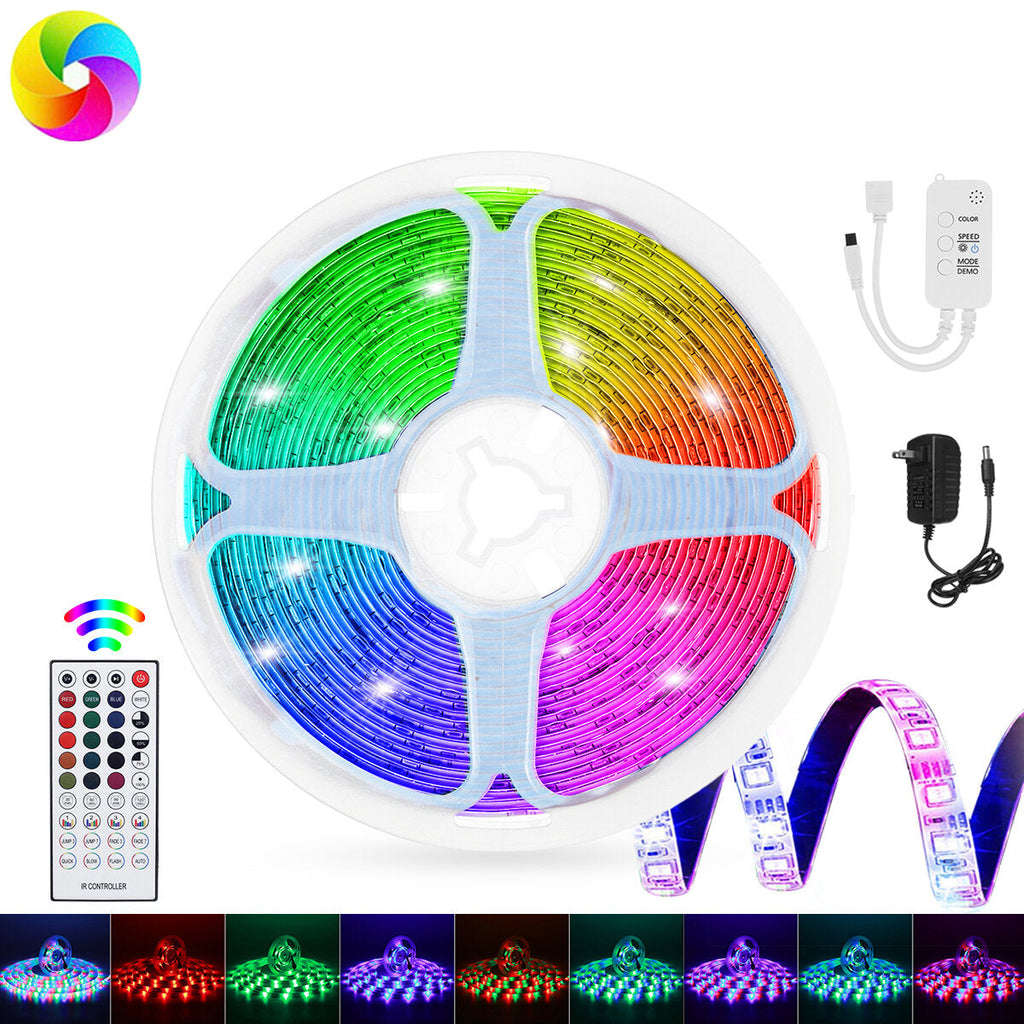 5M/7.5M/10M/15 M Smart LED Strip Light RGB IP20 Waterproof Remote Control Strip Lamp