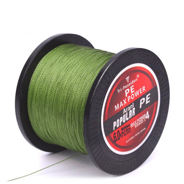 500M Brand Tri-Poseidon Series Japan Multifilament PE Braided Fishing Line