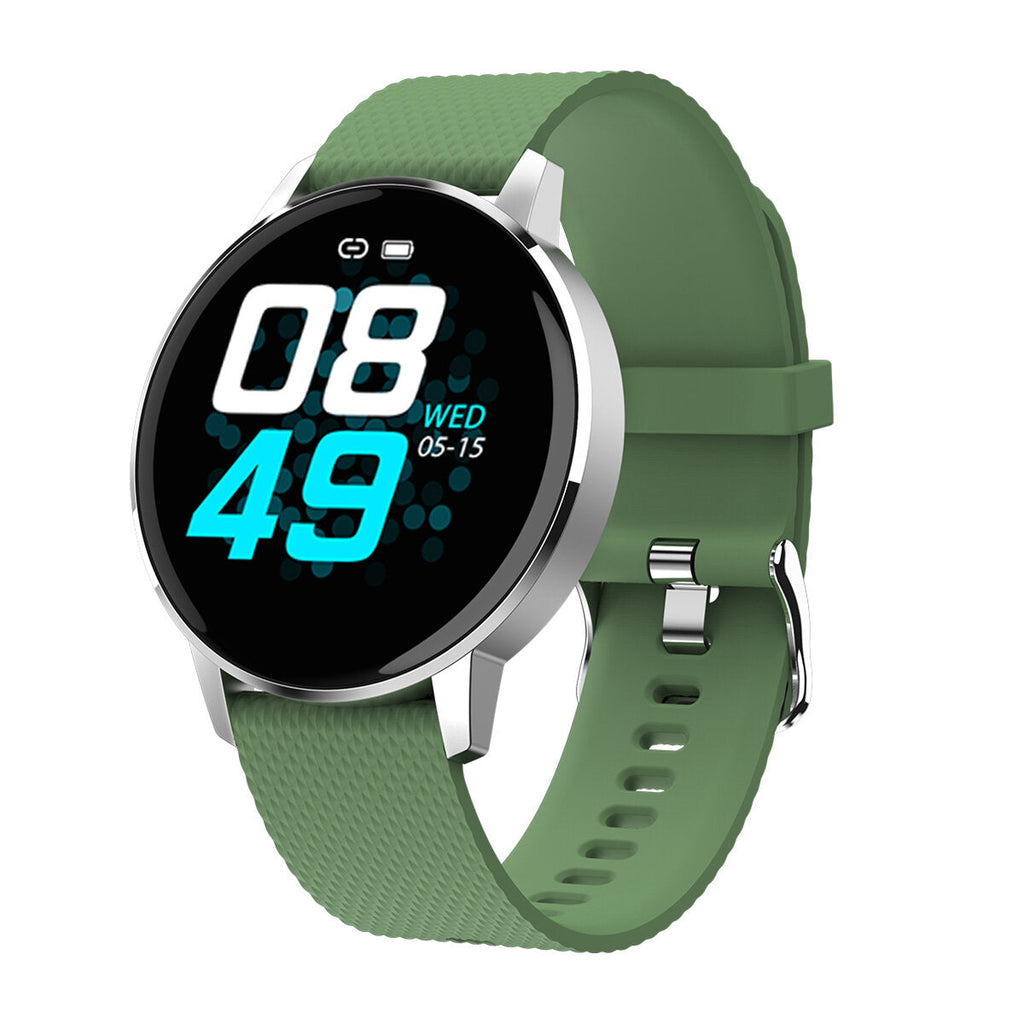 1.22' Ultra-thin Touch Screen IP68 Blood Pressure Sleep Monitor Bluetooth Music Smart Watch