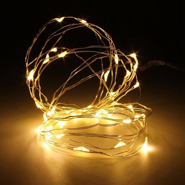 4M 40 LED Copper Wire Fairy String Light Battery Powered Waterproof Xmas Party Decor