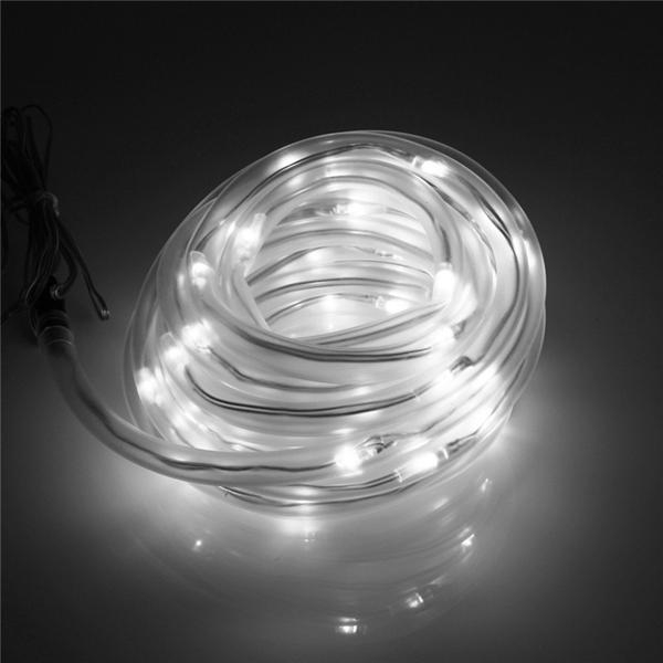 7M 50 LED Solar Waterproof LED Rope Tube String Fairy Light Xmas Party Garden Decor