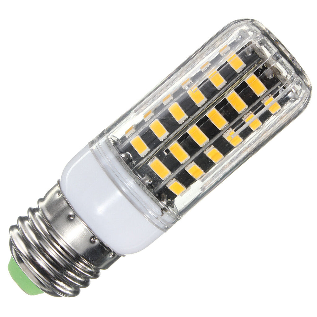 E27 E14 B22 G9 GU10 7W 64 SMD 5733 1000LM  LED Warm White White Cover Corn Bulb AC 220V