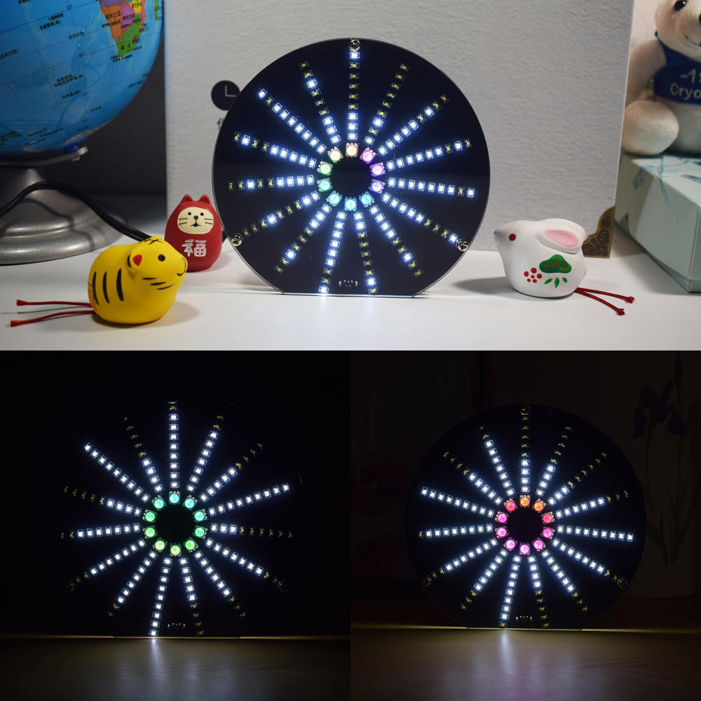 LED Circular Audio Visualizer Music Spectrum Display DIY Kit