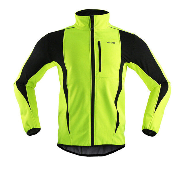 Winter Cycling Clothing High Collar Warm Jackets Thermal Fleece Bicycle MTB Road Bike Clothing Windproof Waterproof Long Jersey