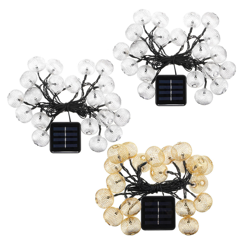 Solar Power 4.5m 20LED Waterproof Fairy Holiday Light String Garden Wedding Party Christmas Decor