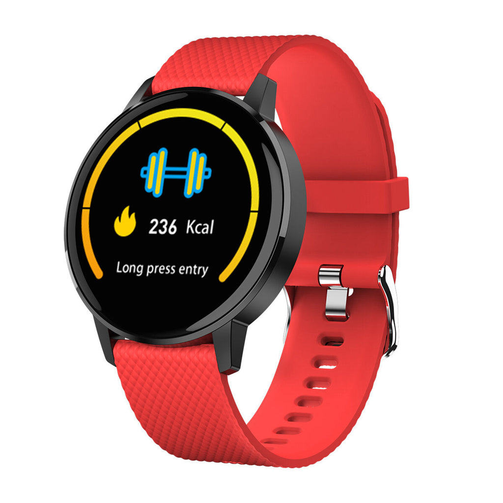 1.22' Ultra-thin Touch Screen IP68 Blood Pressure Sleep Monitor Bluetooth Music Smart Watch