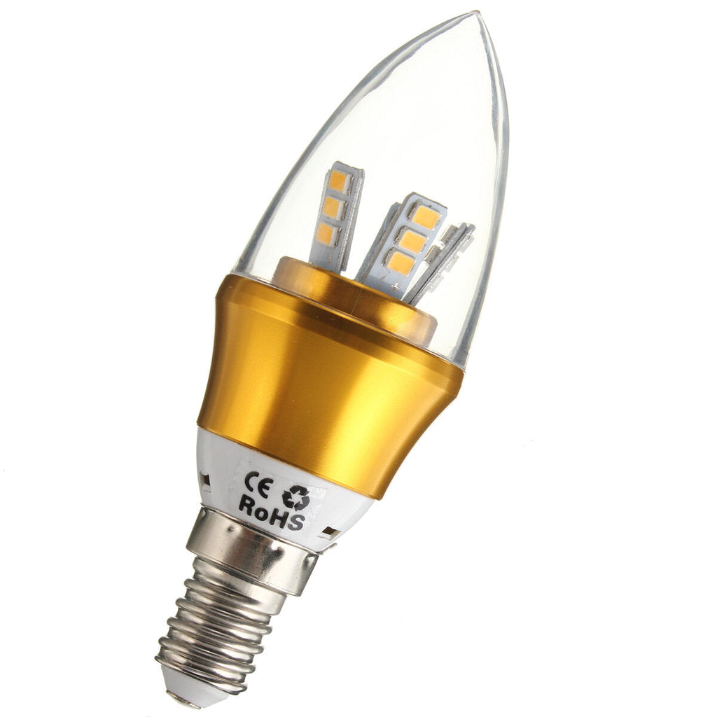 10W 220V Dimmable LED Candle Shape Light Bulb for Home Chandeliers Desk Lamp Wall Sconce