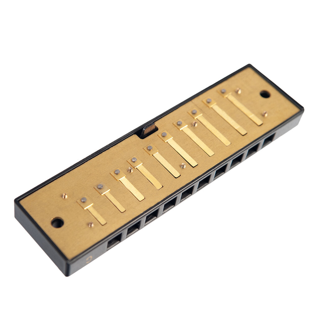 10 Holes Harmonica Reed Replacement Reed Plates Key Of C Brass Reed Unfinished Harmonica Comb Woodwind Instrument Parts