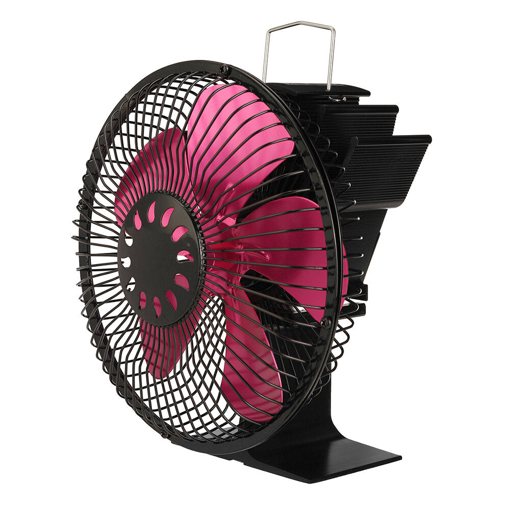 Large Air Volume Heater Fan: 5-Leaf, 5-Color Fireplace with Cover