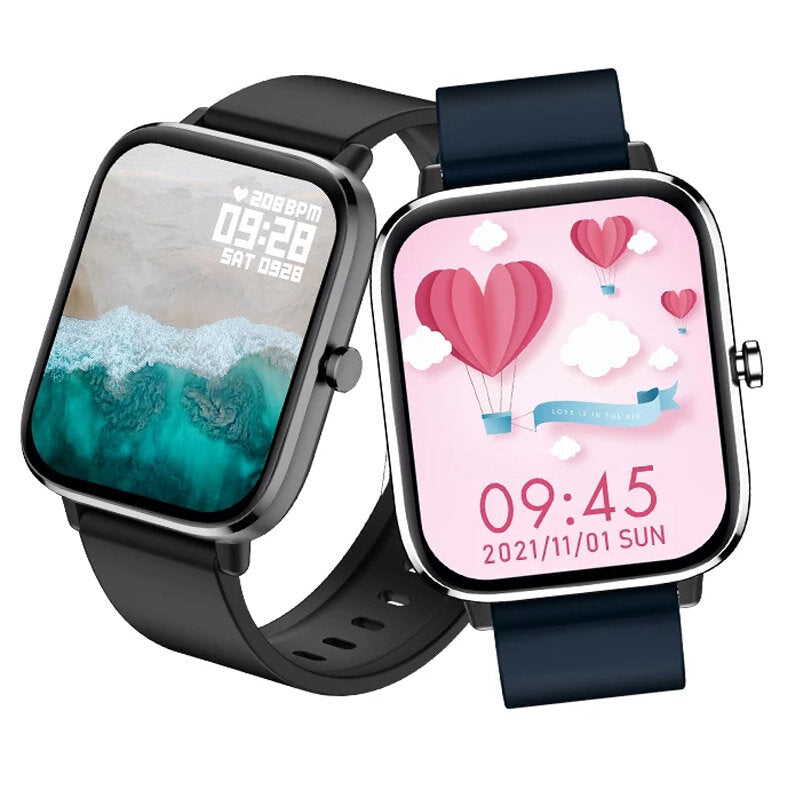 1.70 inch Full Touch Screen BT Heart Rate Monitor SpO2 Blood Pressure Measurement Multi-Dial Smart Watch