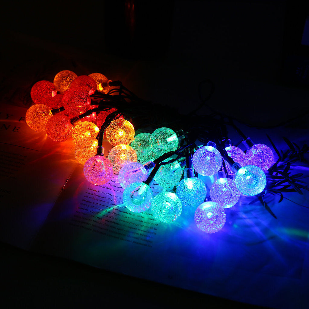 6M Outdoor LED Solar Fairy String Light 8 Modes Waterproof Garden Yard Holiday Home Decor