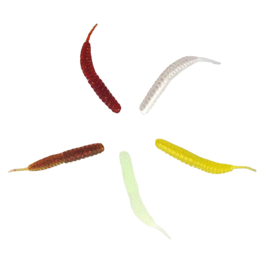 10Pcs/Set 6cm 1.4g Silicone Soft Fishing Worm Baits Artificial Pesca Spiral Bass Fishing Lure