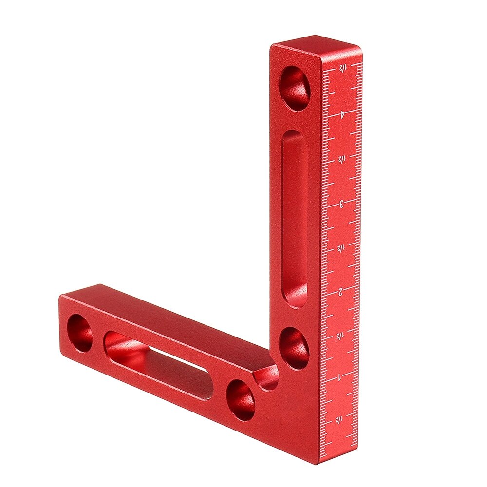 Aluminium Alloy 90 Degree 120x120mm Precision Clamping Square Woodworking L-Shaped Auxiliary Fixture