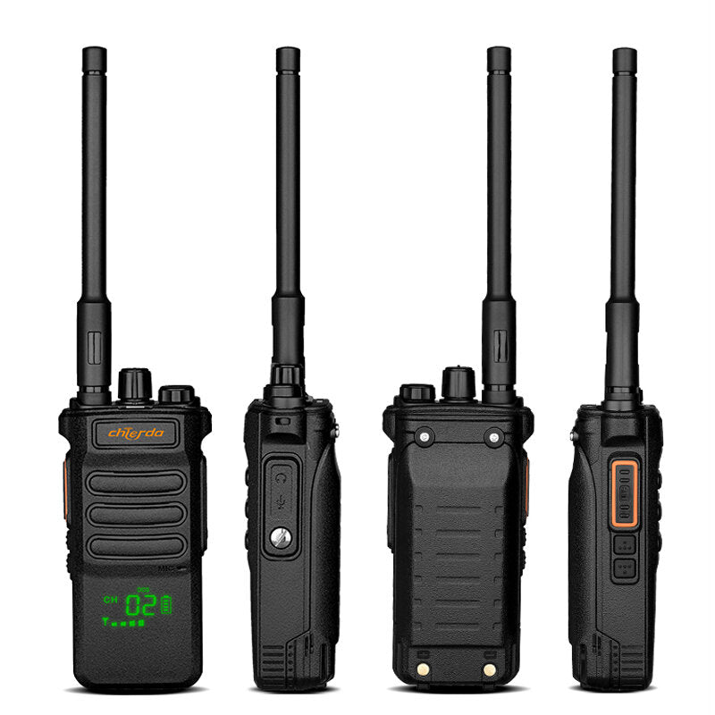 10W 2500mAh Professional Walkie Talkie LED Display Flashlight Lighting 400-480MHz Portable Civilian Outdoor Site Two Way Radio