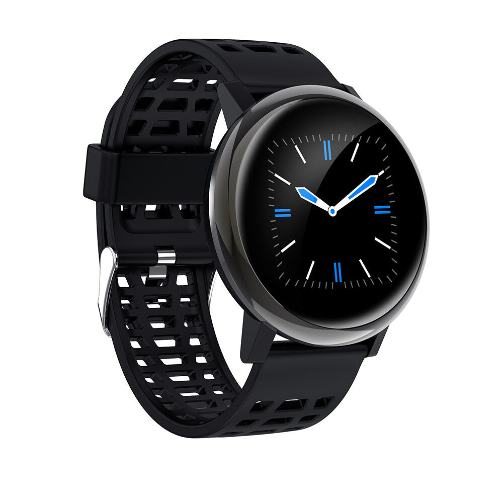 24h Heart Rate Blood Pressure O2 Monitor 1.3inch IPS Full-touch Screen Bluetooth Music Weather Push Smart Watch