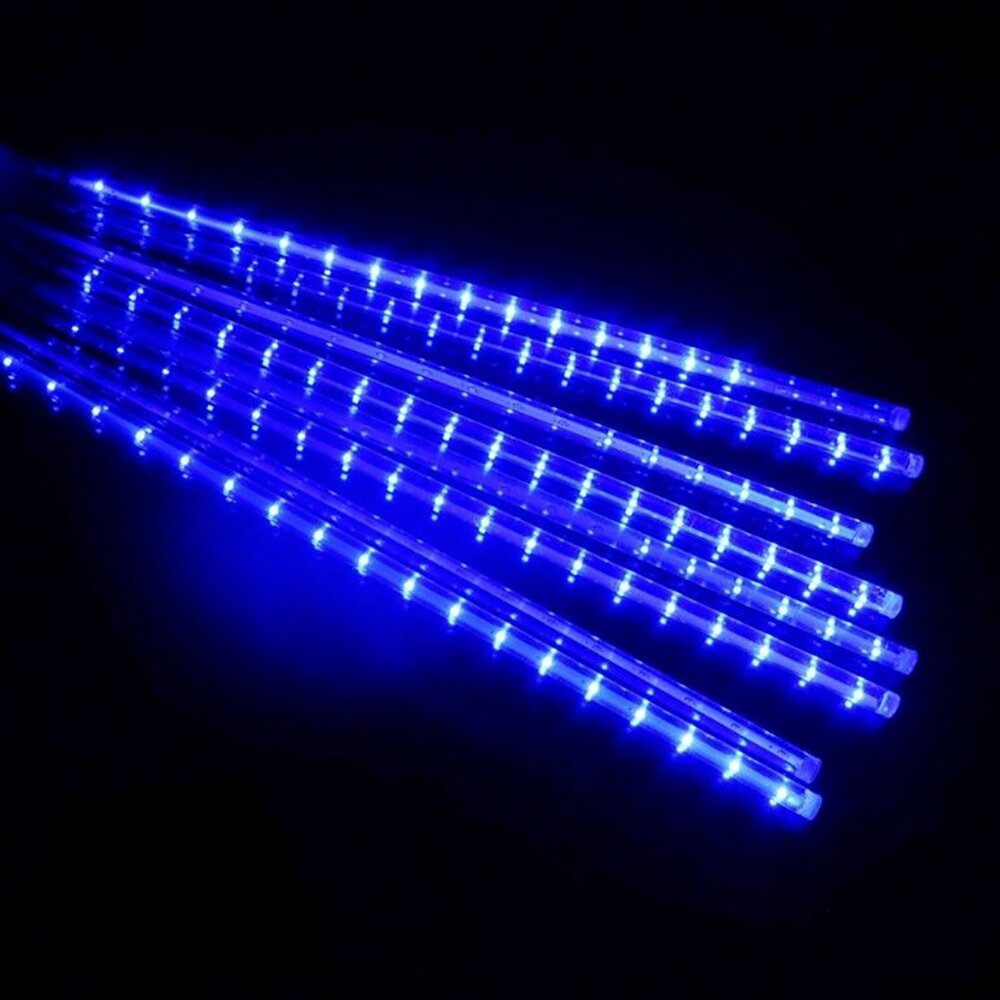 Waterproof Outdoor AC110-240V 30CM SMD2835 LED Meteor Rain Tubes Fairy String Light Christmas Garden Use