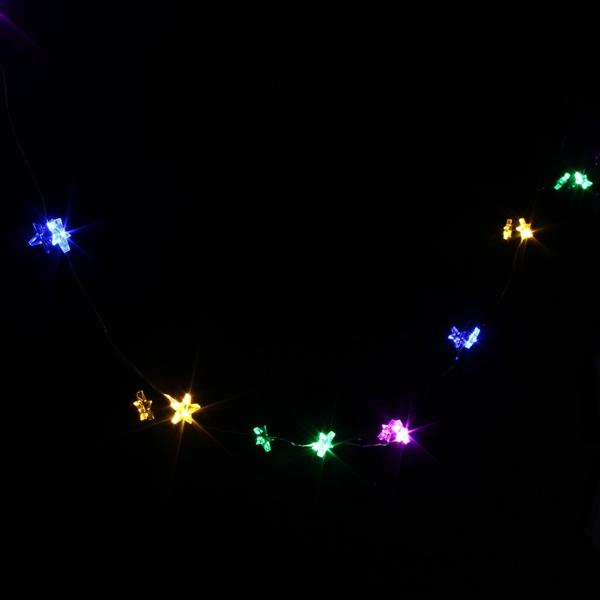 1M 10 LED Battery Powered Star String Fairy Light For Chirstmas Party Weddinng Decor