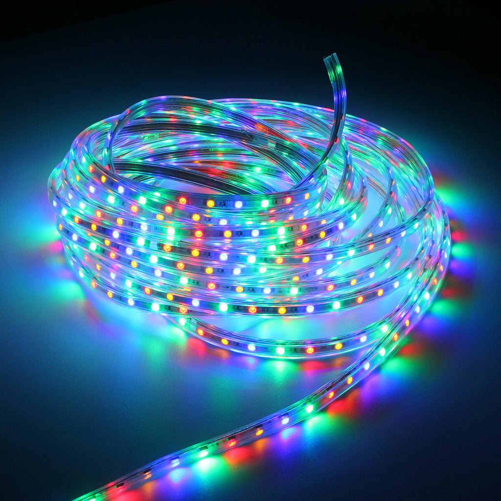 220V 12M 5050 LED SMD Outdoor Waterproof Flexible Tape Rope Strip Light Xmas