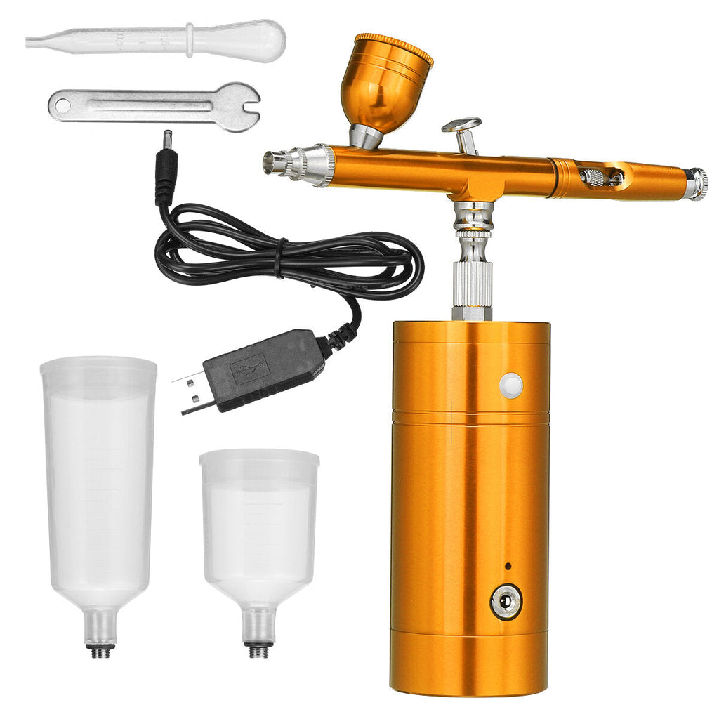 Airbrush Air Pump Set Rechargeable Portable Air Pump Airbrush Tool Handheld Inkjet