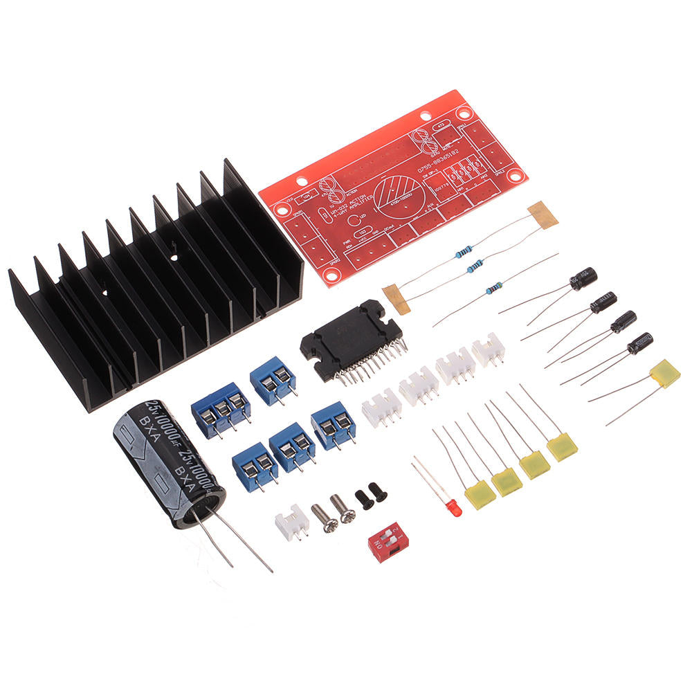 4 Channels Home Amplifier Board DIY Kit 4X41W Support Stereo Surround Sound Car Audio Amplifier Board