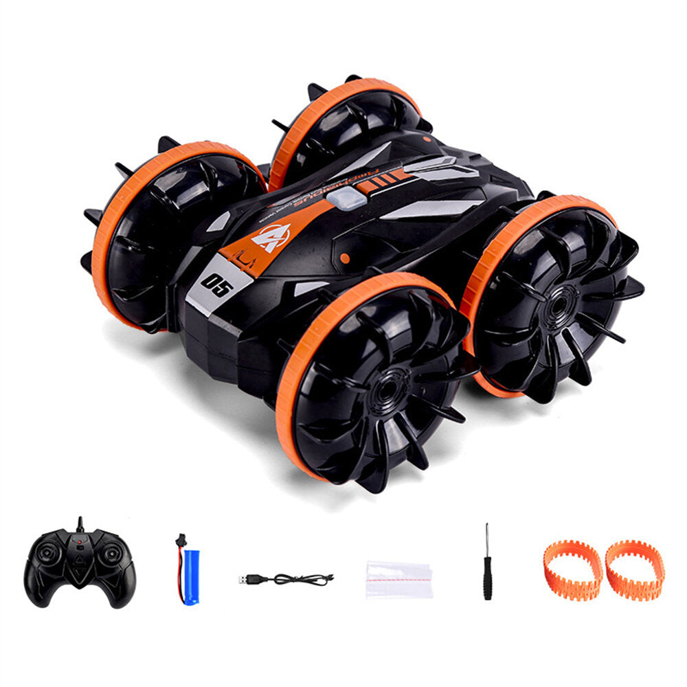 RTR 2.4G 4WD Amphibious RC Car Stunt Off-Road Vehicles Waterproof Models Toys