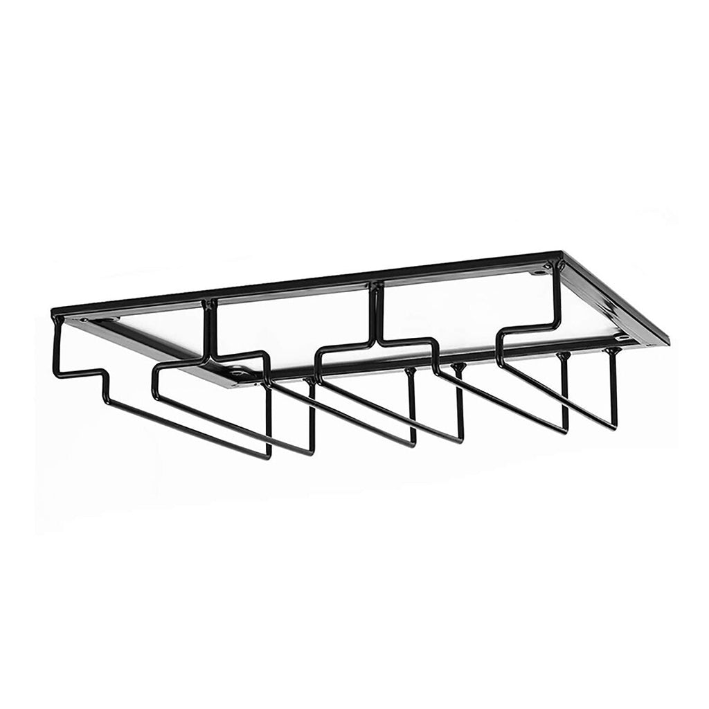 Wall Mount Glass Rack Holder Hanging Under Cabinet Hanger Iron Shelf 4 Type