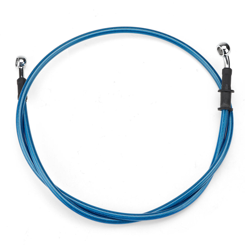 300mm-2200mm Motorcycle Braided Brake Clutch Oil Hose Line Pipe Cable Universal Blue