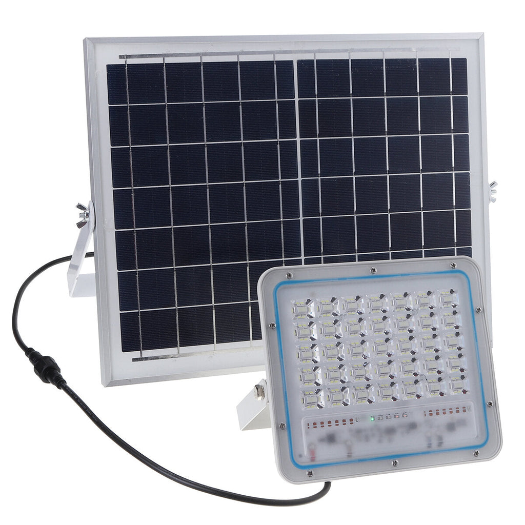 60W 70LED 2000LM Solar Powered Flood Light Remote Control Light Sensor Timing Outdoor Waterproof IP65