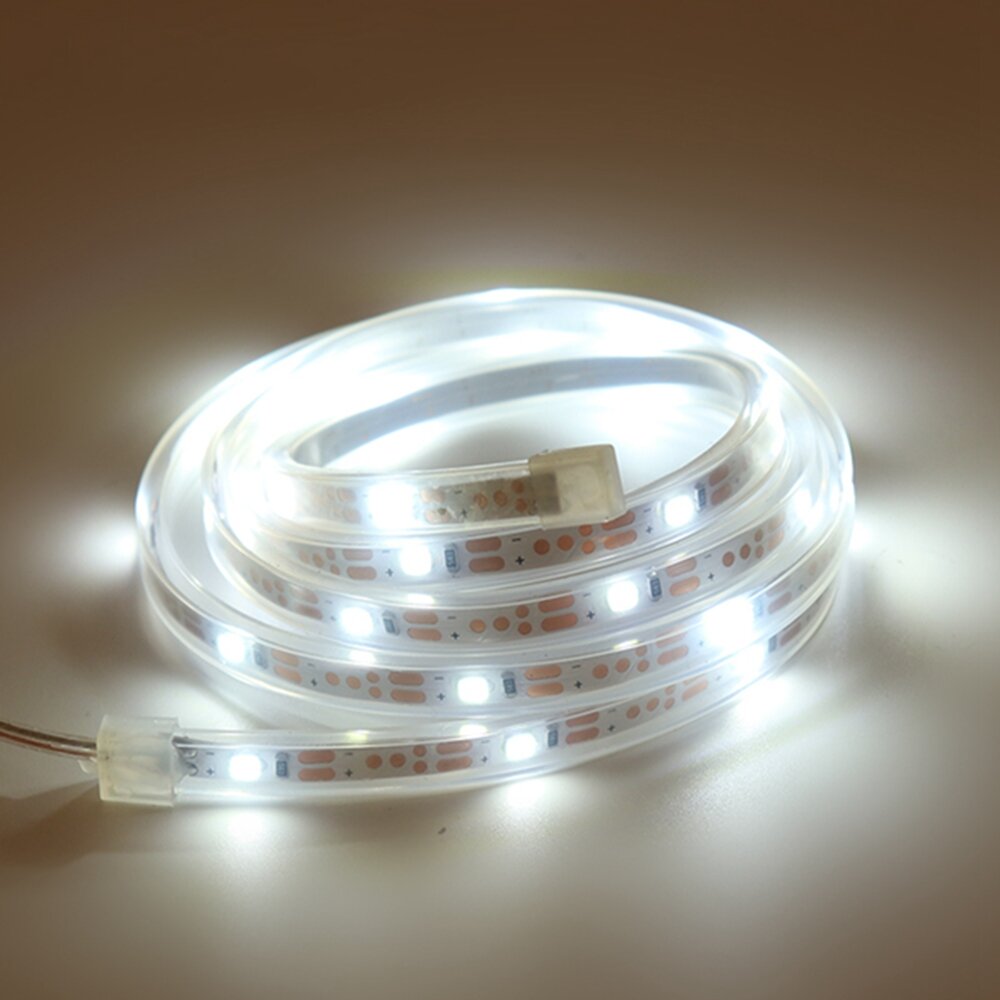 Solar Powered 8 Flash Modes 1M SMD2835 IP67 30LED Tube Strip Light for Basketball Hoop