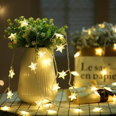 Gardening 5M 40LED String Light Star Shape Holiday Garden Party Wedding Decoration