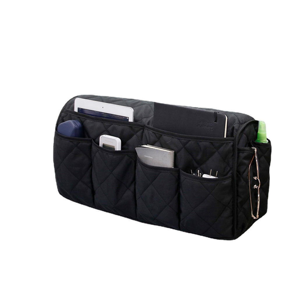 Armrest Bag Bedside Sofa Storage Organizer with 6 Pockets for Laptop Notebook Books Phone